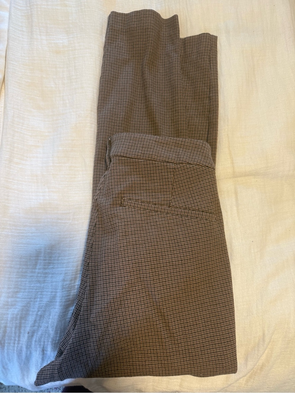 Old Navy Brown Micro-Check Skinny Pants